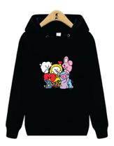 Blusa de Moletom Canguru BTS Mascotes BT21 Kpop III