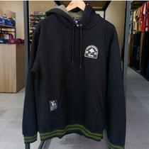 Blusa de moletom canguru fechado lrg holding preto tm p