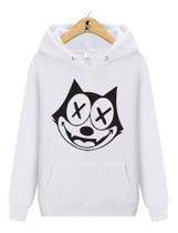 Blusa de Moletom Canguru Gato Félix Tumblr Blusa de Moletom Canguru Gato Félix Tumblr