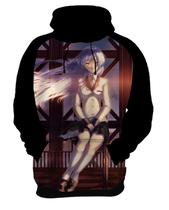 Blusa de Moletom Capuz Canguru Anime Angel Beats 6_x000D_