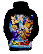 Blusa de Moletom Capuz Canguru Anime Dragon Ball 3_x000D_