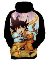 Blusa de Moletom Capuz Canguru Anime Dragon Ball Goku 24_x000D_