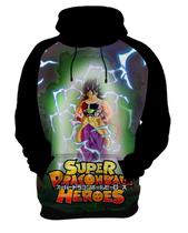 Blusa de Moletom Capuz Canguru Anime Dragon Ball Super Hero 1_x000D_