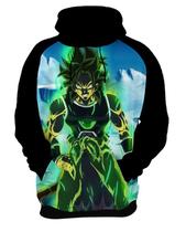 Blusa de Moletom Capuz Canguru Anime Dragon Ball Super Hero 14_x000D_