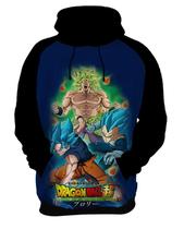 Blusa de Moletom Capuz Canguru Anime Dragon Ball Super Hero 3_x000D_