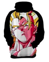 Blusa de Moletom Capuz Canguru Anime Dragon Ball Vegetto 6_x000D_