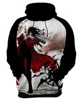 Blusa de Moletom Capuz Canguru Anime Hellsing 1_x000D_