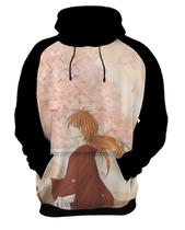 Blusa de Moletom Capuz Canguru Anime Ruroni Kenshin Samurai X 5_x000D_