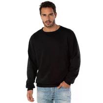 Blusa de Moletom Careca Masculino Básico Liso sem Capuz