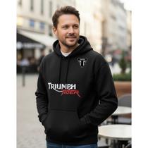 Blusa De Moletom Casaco De Frio Triumph Tiger Combolso Capuz Blusa De Moletom Casaco De Frio Triumph Tiger Combolso Capuz