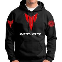 Blusa De Moletom Casaco De Frio Yamaha Mt 07 Canguru Capuz