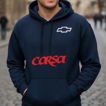 Blusa De Moletom Casaco Frio Chevrolet Corsa Bolso Capuz