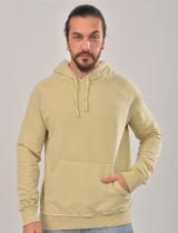 Blusa de Moletom Estonado 100% Algodão com Capuz e Bolsos Laterais Blusa de Moletom Estonado 100% Algodão com Capuz e Bolsos Laterais