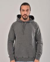 BLUSA DE MOLETOM ESTONADO CHUMBO - 100% ALGODÃO, Conforto e Estilo - Falca