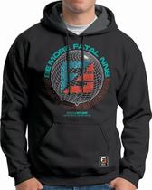 Blusa de Moletom Fatal Surf Metálico Canguru Fechado Capuz