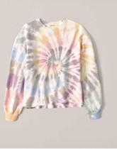 Blusa De Moletom Feminino Abercrombie Tye Dye Blusa De Moletom Feminino Abercrombie Tye Dye