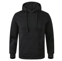 Blusa de moletom flanelado com bolso canguru e capuz unissex Blusa de moletom flanelado com bolso canguru e capuz unissex