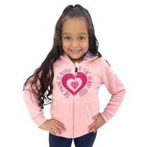 Blusa De Moletom Frio Menina Aberta Capuz Estilosa Top