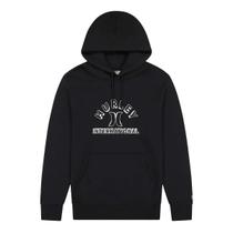 Blusa de Moletom Hurley Silk Gráfico Com Capuz Masculina Preta