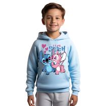 Blusa de Moletom I Love Stitch Casal INFANTIL Blusa de Moletom I Love Stitch Casal INFANTIL