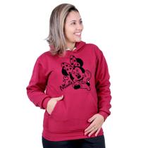 Blusa De Moletom Infantil E Adulto Casaco Minnie Moda Casual Blusa De Moletom Infantil E Adulto Casaco Minnie Moda Casual