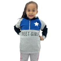 Blusa De Moletom infantil Menina Flanelada importada Blusa De Moletom infantil Menina Flanelada importada