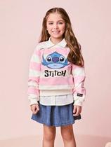 Blusa de Moletom Infantil Stitch Menina H6712 Momi Blusa de Moletom Infantil Stitch Menina H6712 Momi