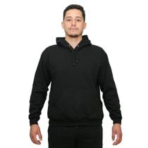 Blusa de Moletom Masculino e Feminino Básico liso PRETO - Duchico