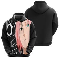 Blusa De Moletom Sakura Haruno Naruto Shippuden Anime Mangá