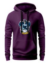 Blusa De Moletom Unissex Com Capuz Harry Potter Corvinal de Algodão E Poliéster