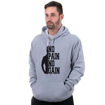 Blusa De Moleton Inverno Canguru No Pain No Gain