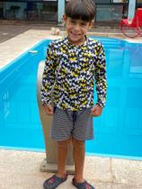 Blusa de proteção solar infantil menino