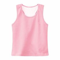 Blusa de Regata Infantil Feminina Rosa Claro 3 Anos - Basic +