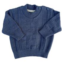Blusa de Tricô Bernardo Tramas Azul Mescla Blusa de Tricô Bernardo Tramas Azul Mescla