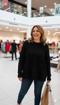 Blusa de Tricot Acácia Plus Size - Tamanho G