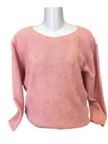 Blusa De Tricot Feminina Lã Plus Size Frio Inverno Tam 50-58