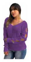 Blusa De Tricot Lã Feminina Manga Longa Blusa De Tricot Lã Feminina Manga Longa