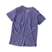 Blusa De Yoga Feminina Slim Fit Com Mangas Curtas E Costas Em Rede, Camiseta Esportiva