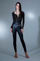 Blusa decotada manga longa brilho all is love