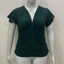 Blusa decote V com nozinho plus size GG Blusa decote V com nozinho plus size GG