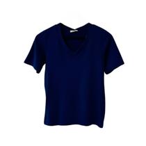Blusa decote v viscomalha del amo