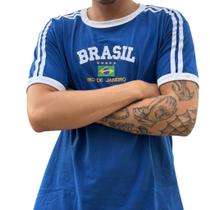 Blusa Do Brasil Bandeira Bordada Unissex - Azul Claro