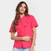 Blusa Dom Babados Botões Feminina