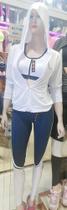 Blusa dray fit poliamida branca