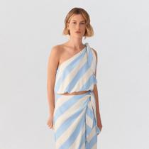 Blusa Dress To Linho Estampa Caminho do Mar