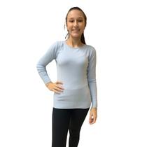 Blusa Dunialin Feminina Modal Azul Claro 2278 Blusa Dunialin Feminina Modal Azul Claro 2278