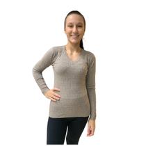 Blusa Dunialin Feminina Modal Bege 2272