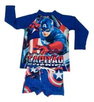 Blusa E Sunga Infantil Com Proteção Uv Menino. Envio Já - Megalupe