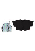 Blusa e Top Florido Juvenil Gloss Blusa e Top Florido Juvenil Gloss
