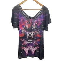 Blusa Ellus Cinza Estampa Blusa Ellus Cinza Estampa